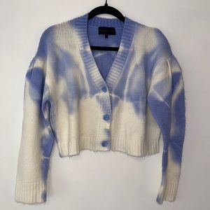 Crop cardigan, tie dye
